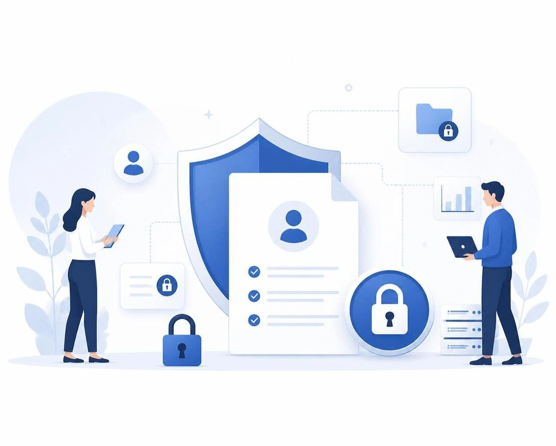 Illustration de la politique de confidentialité et de protection des données