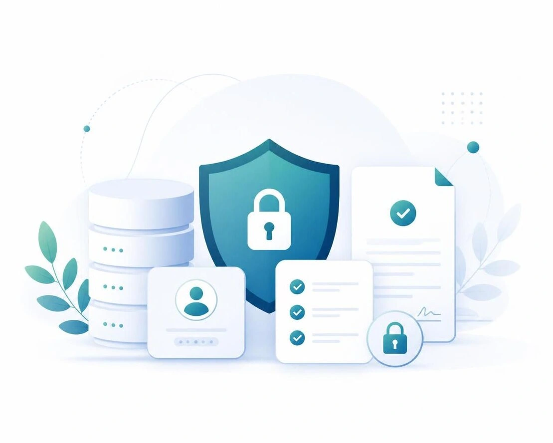 Illustration de la protection des données et de la conformité LPD/RGPD